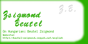 zsigmond beutel business card